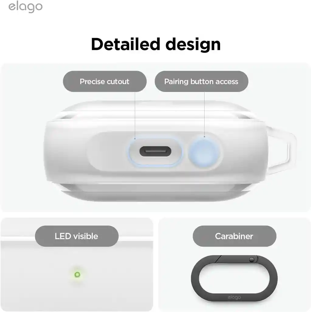 Estuche Para Galaxy Buds 3 / Buds 3 Pro Edc Con Arnes En Clear