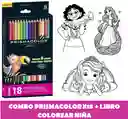 Colores Prismacolor +libro Colorear Niña