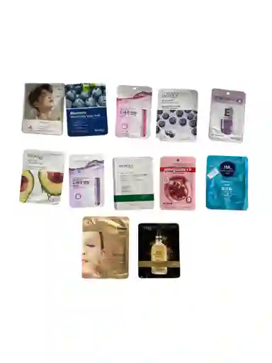 Pack De 12 Mascarillas Faciales Velo Surtida