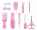 Kit Aseo Para Bebe Rosado Estuche Manicure X10 Baby Shower