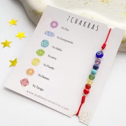 Pulsera Manilla 7 Chakras Con Ojo Turco.