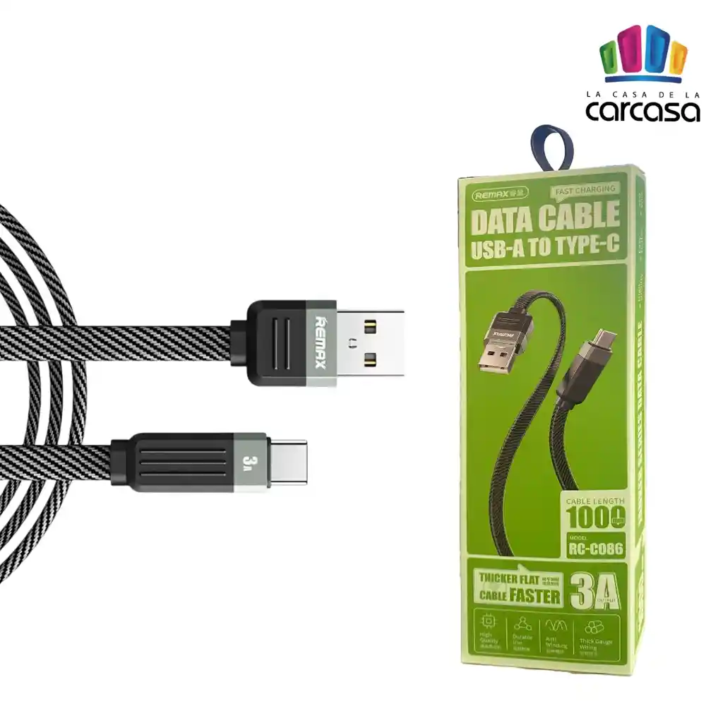 Cable De Datos Type C Remax Janker Rc-c086 A-c
