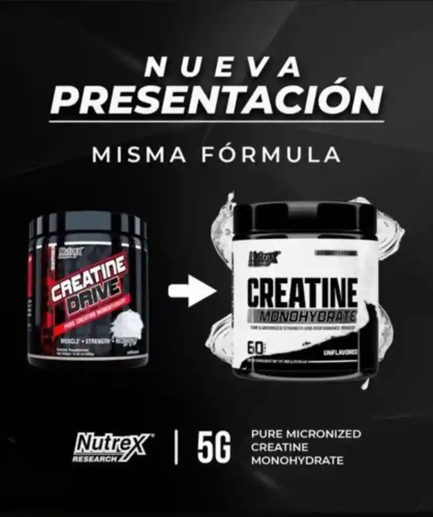Creatina Monohidratada Nutrex 300g