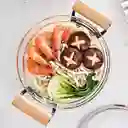 Ollas Transparentes Cocinar 3200 Ml Cristal Resiste Calor