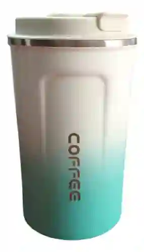 Vaso Termico Digital Indicador Temperatura Led Blanco Mix Green Cofee