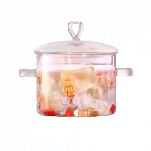 Ollas Transparentes Cocinar 1500 Ml Cristal Resistente Calor