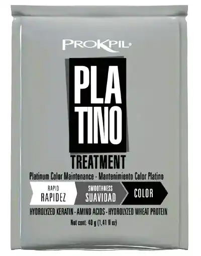 Matizante En Sobre Para El Tratamiento Del Cabello Color Platino - Prokpil 40gr