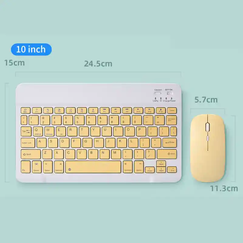 Kit Teclado + Raton Inalambrico Recargable Bluetooth