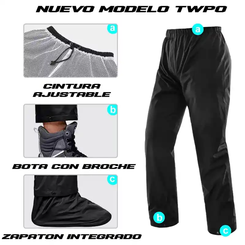 Conjunto Traje Impermeable 100% Sudadera Moto Twpo Premium Disponible Talla S M L Xl Xxl Y Xxxl