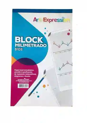 Block Milimetrado Tamaño Oficio 25 Hojas
