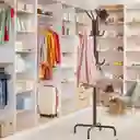 Perchero Metálico 12 Puestos Organizador De Ropa 1.80 Metros