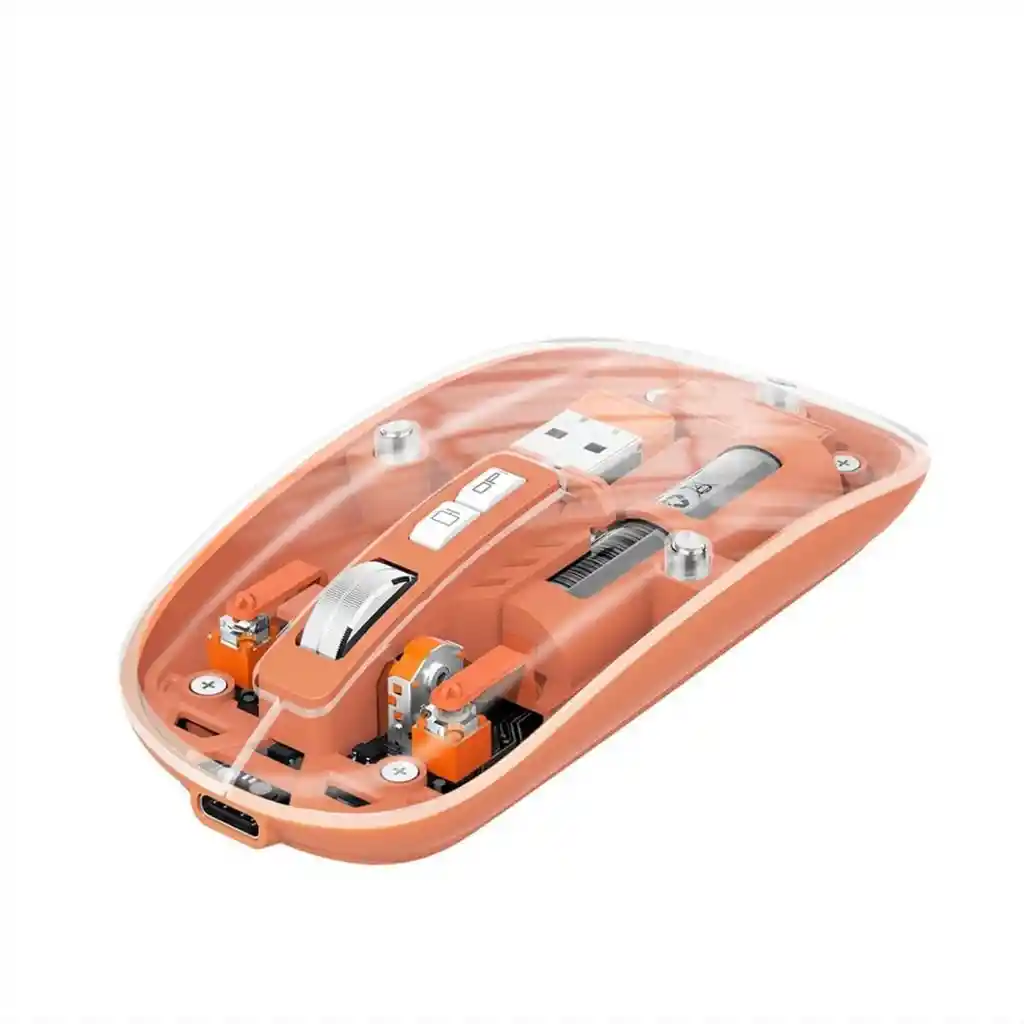 Mouse Transparente Recargable Pixart
