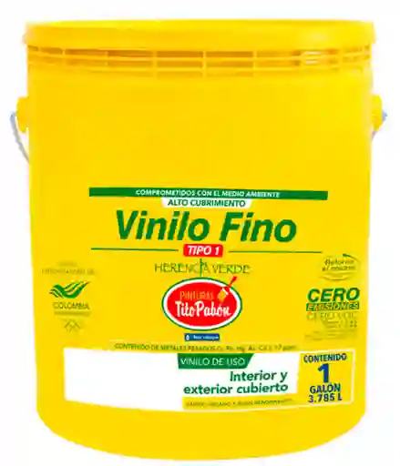 Galon Vinilio Negro Tipo 1