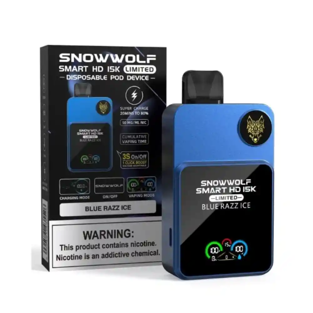 Snow Wolf Blue Razz Ice 15000puff
