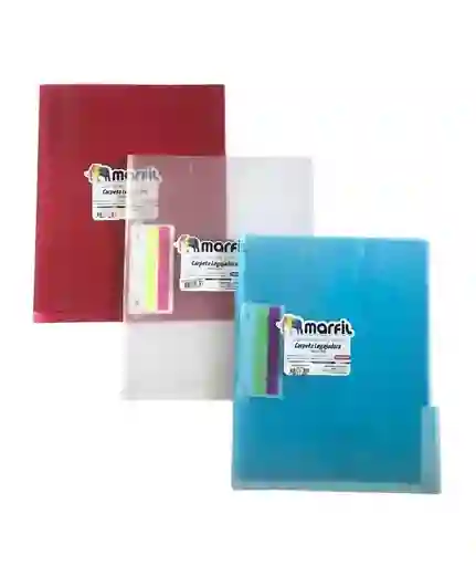 Carpeta Plástica Carta Con Gancho Legajador Colores Surtidos