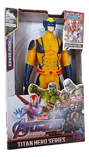 Muñecos Wolverine Deadpool Set 28cm Sonidos Juguete Niños
