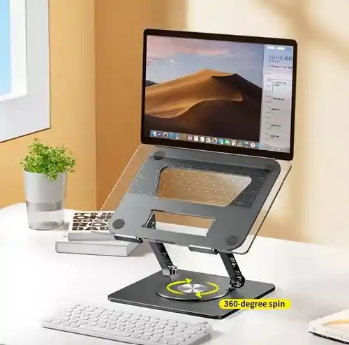 Base Metalica Para Portatil Rotación 360 / Hasta 17"