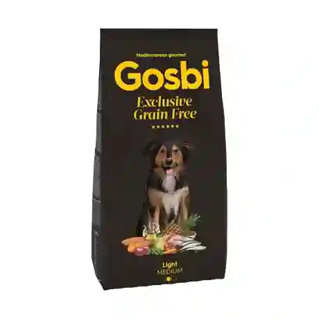 Gosbi Exclusive Grain Free Canine Adulto Ligth Medium X 12 Kg