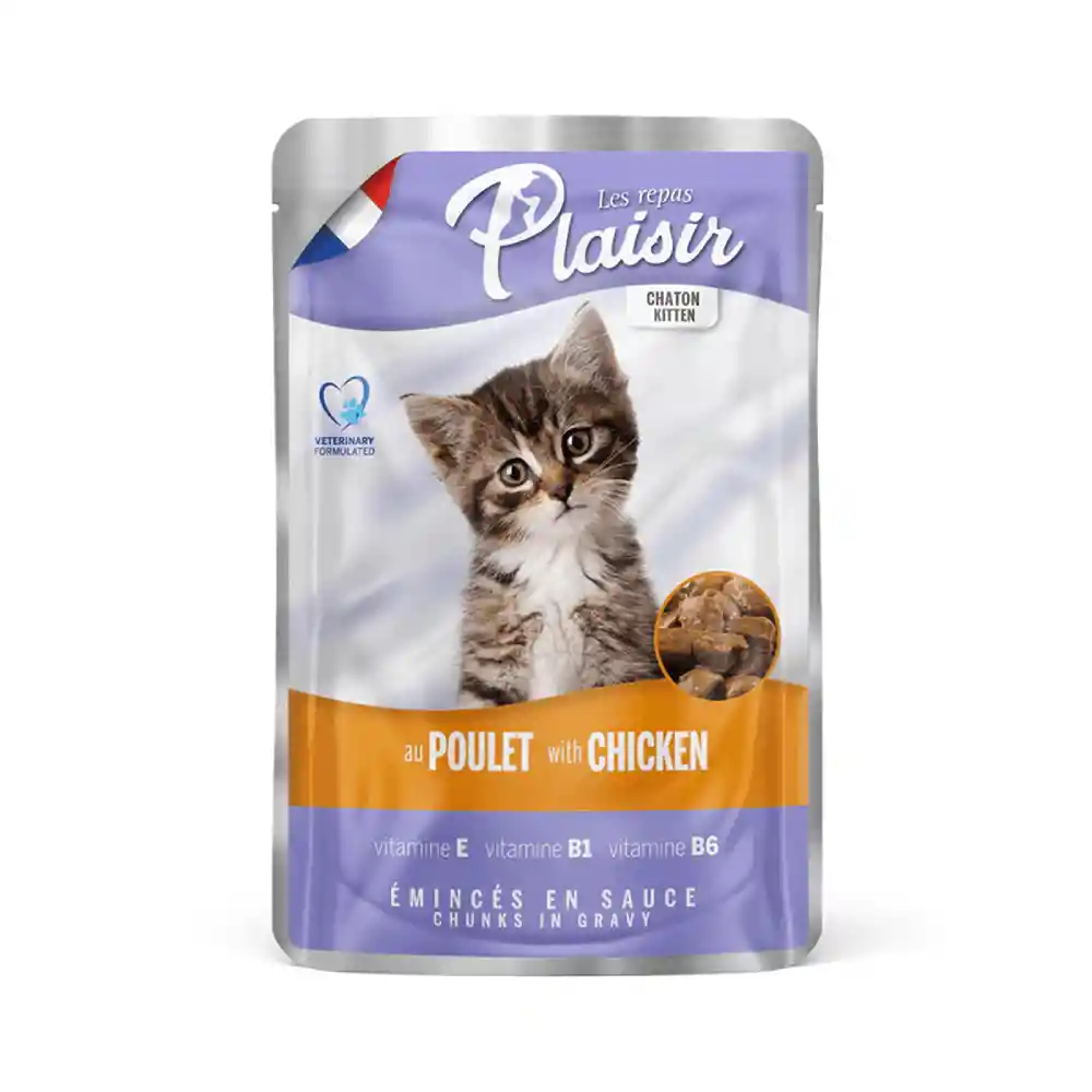 Plaisir Pouch Cat Kitten Chicken X 100 Gr