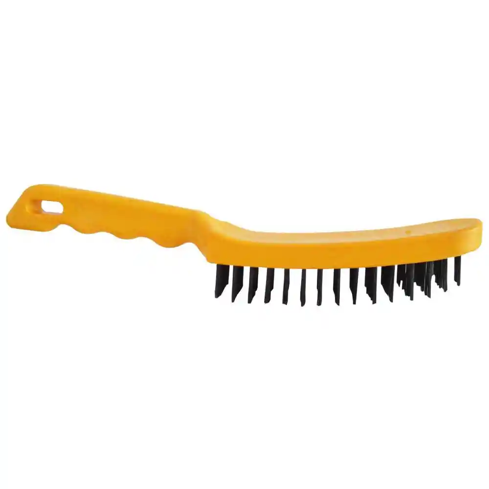 Cepillo Acero Sin Espatula M/pasta Amarillo 6 Lineas 106 (cpmy-106)(ht30571)