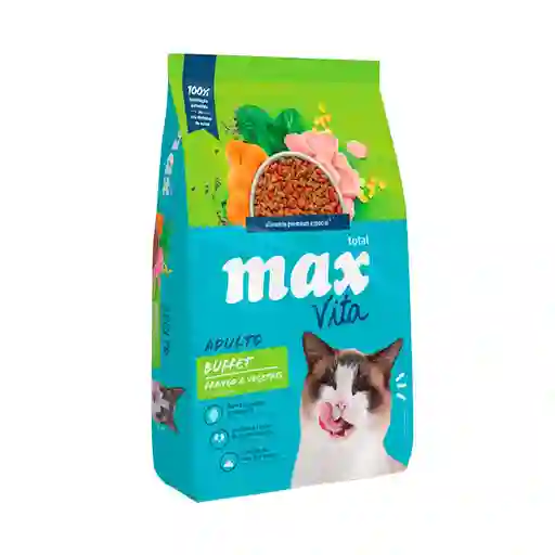 Max Vita Adulto Buffet Pollo Y Vegetales Comida Gato 3 Kg