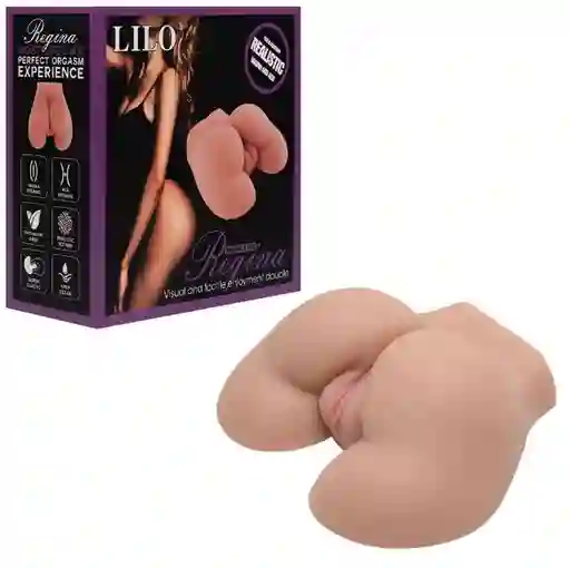 Masturbador Hiper Realista Vagina Culo Vibrador 18 Cms Regina