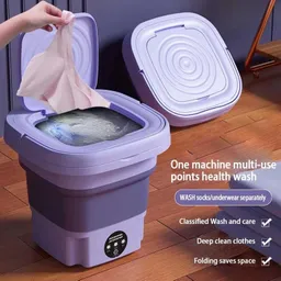 Lavadora Portátil Mini De 6.5 Litros, Secadora Giratoria