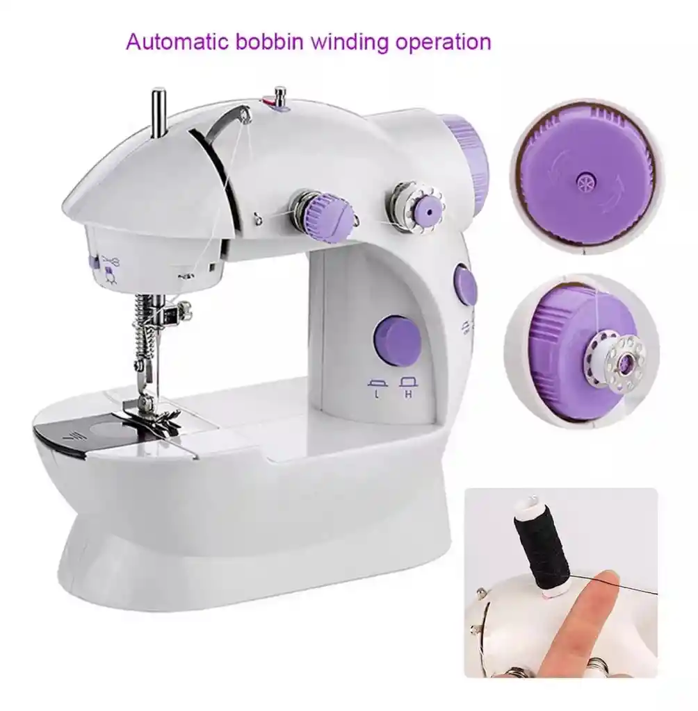Mini Máquina De Coser Con Mesa Con Extensión