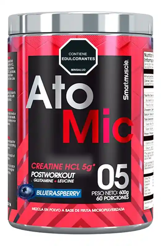 Creatina Hcl Sabor Blue Raspberry 600 Gramos Samrtmucle