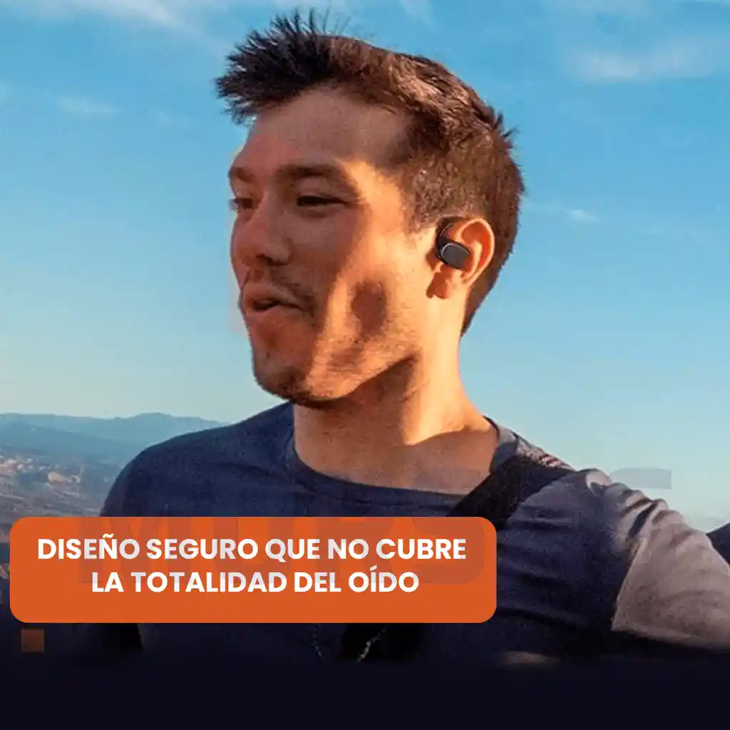 Auriculares Oseos Impermeables Con Microfono + Banco Carga