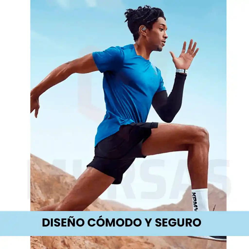 Auriculares Oseos Impermeables Con Microfono + Banco Carga