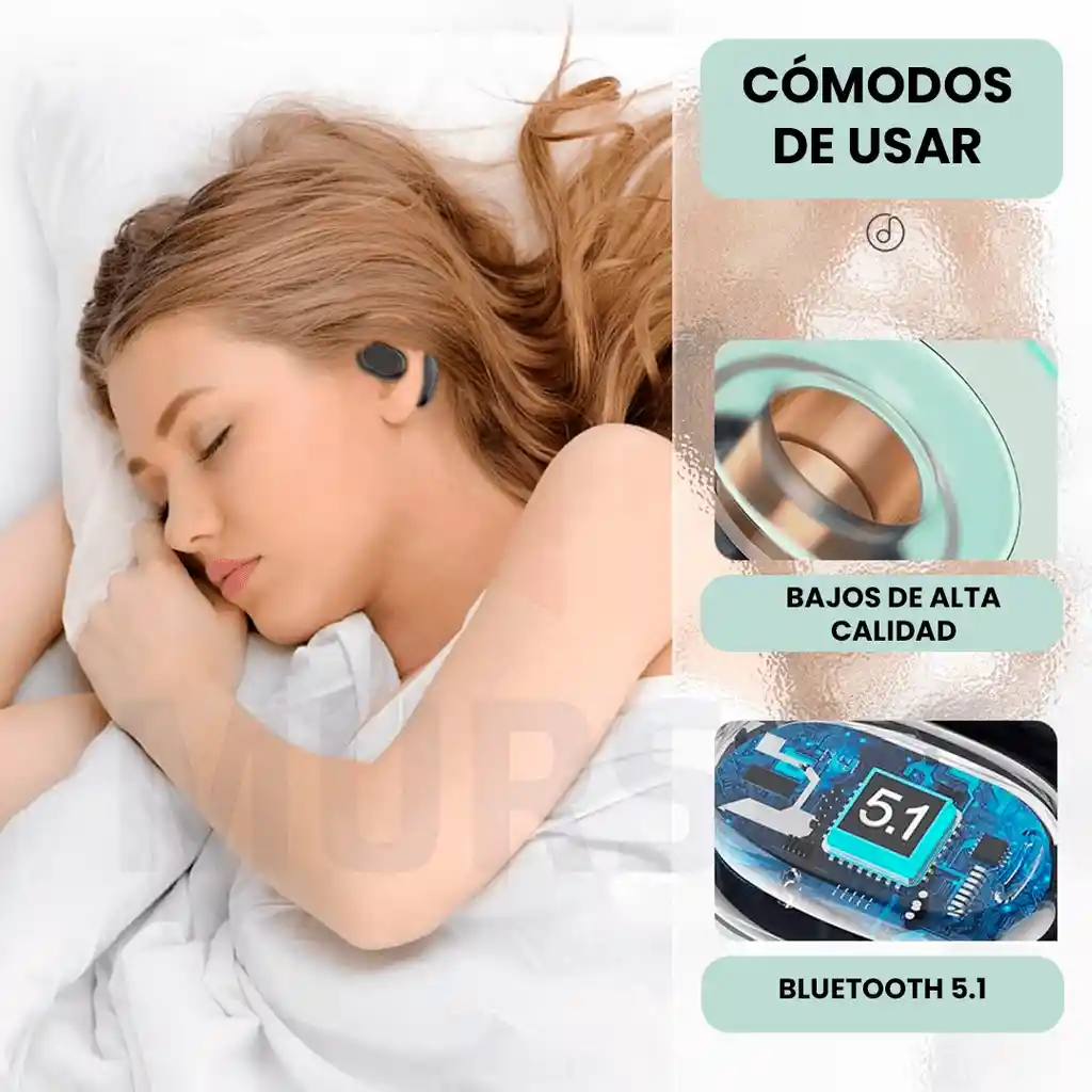 Auriculares Oseos Impermeables Con Microfono + Banco Carga