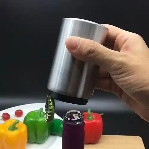 Abre Botellas Magnetico Automatico De Acero Inoxidable