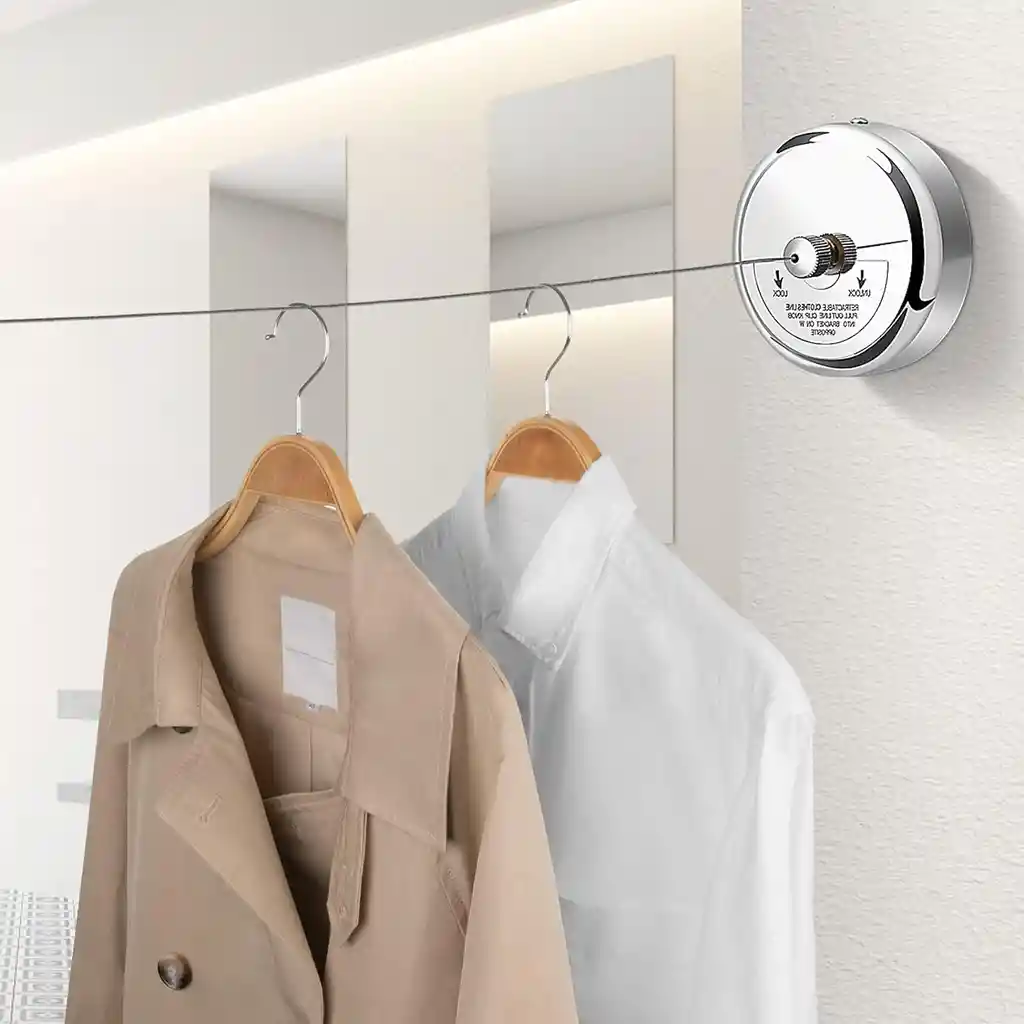 Tendedero De Pared Extensible Colgador De Ropa