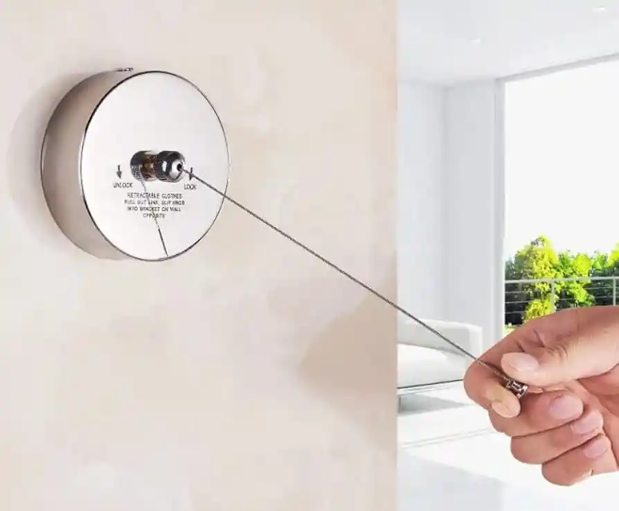 Tendedero De Pared Extensible Colgador De Ropa