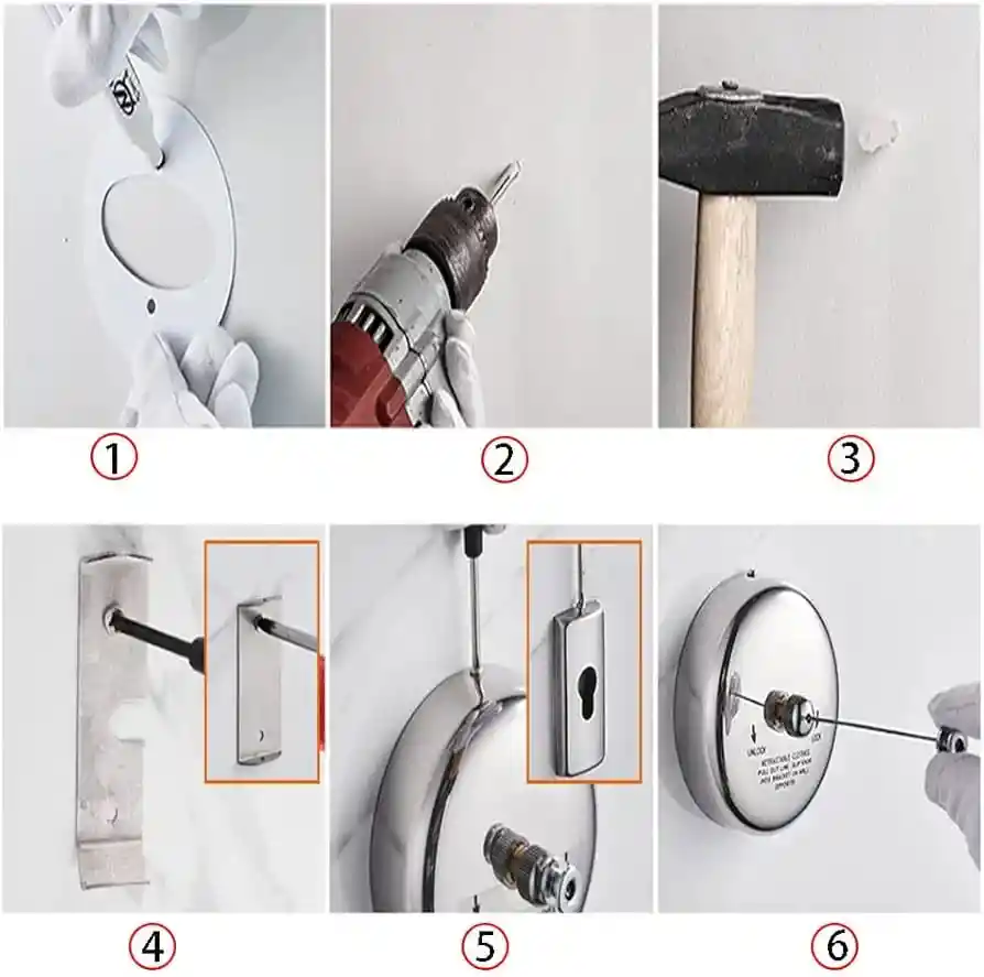 Tendedero De Pared Extensible Colgador De Ropa