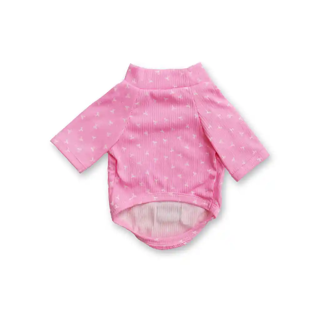 Saco S Tortuga Rosa Lazos Blancos