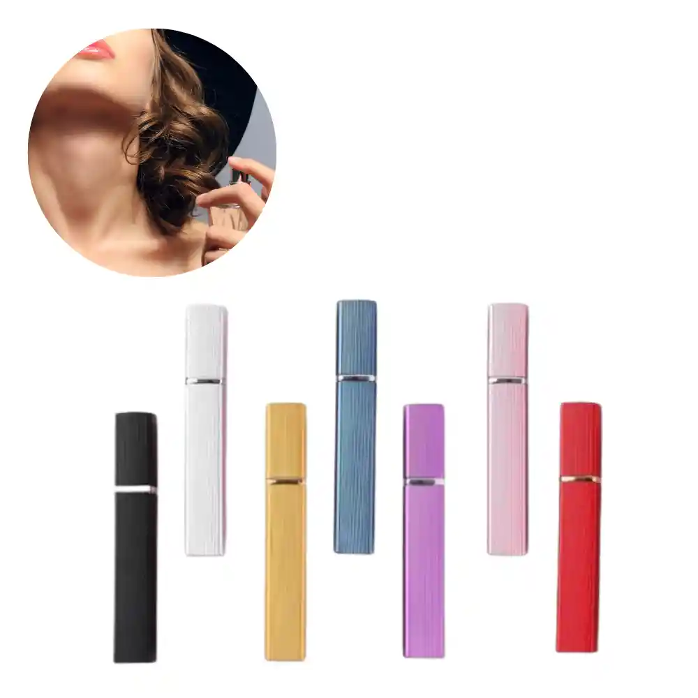 3 X Miniatomizador De Botella De Perfume Recargable De 12ml