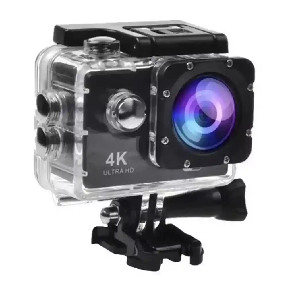 Camara 4k Deportiva Wifi Sumergible 30mt Sports Casco Moto