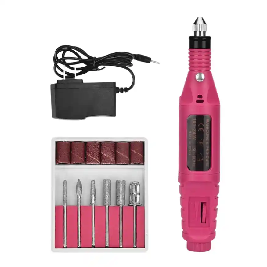 Kit Pulidor De Uñas Electrico Para Pedicure Y Manicure