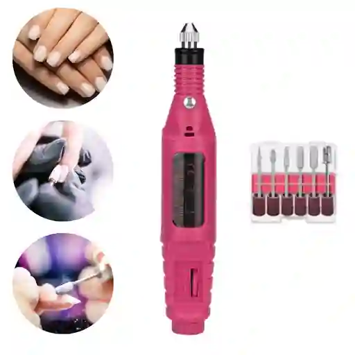 Kit Pulidor De Uñas Electrico Para Pedicure Y Manicure