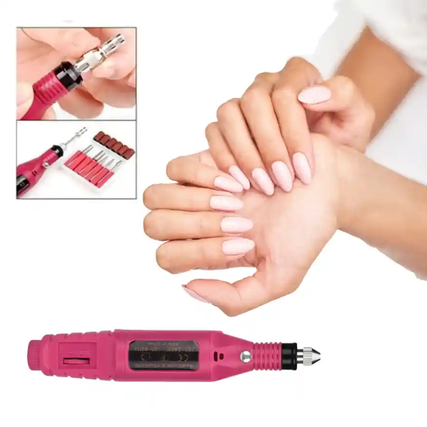 Kit Pulidor De Uñas Electrico Para Pedicure Y Manicure