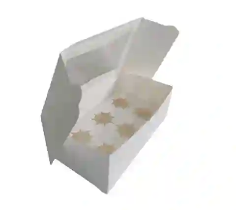 Caja Cupcakes X 6 Unid Con Nido.
