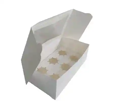 Caja Cupcakes X 6 Unid Con Nido.