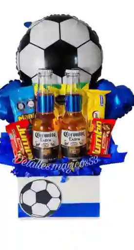 Ancheta Dia Del Hombre Con Decoracion Futbol Y Cerveza
