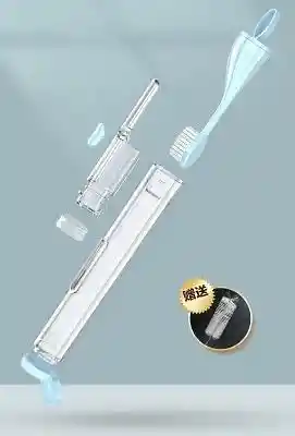 Cepillo De Dientes Con Dispensador De Crema Dental 2 En 1