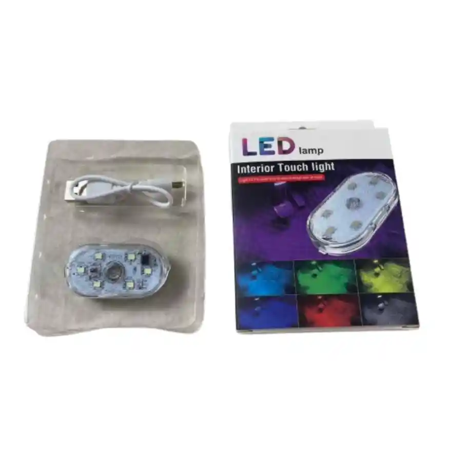 2 X Luz Led Mini Sensor Tactil Decorativa Multicolor