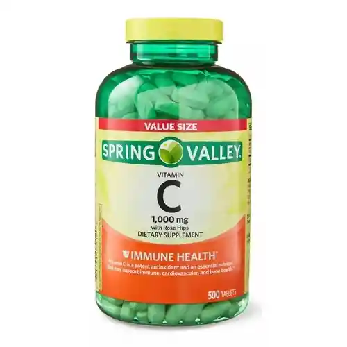 Spring Valley Vitamina C 1000mg 500 Tabletas