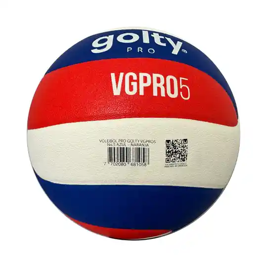 Balón De Voleibol #5 Golty Pro Vgpro5 Indoor, Outdoor/ Naranja - Azul