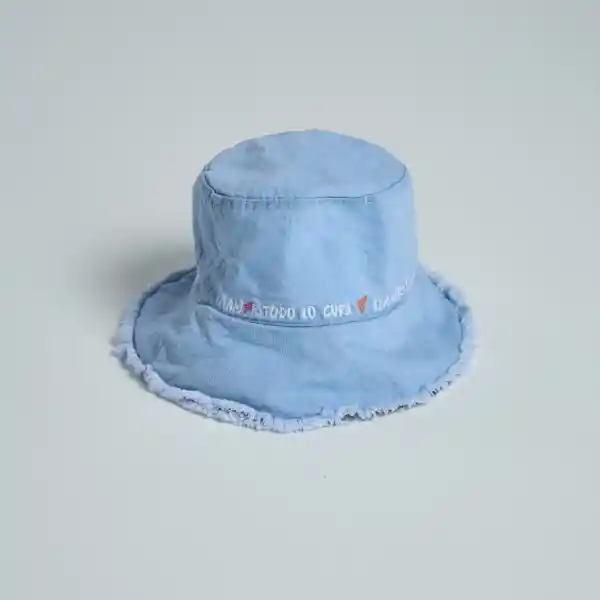 U / Bucket Hat Corazones - Azul